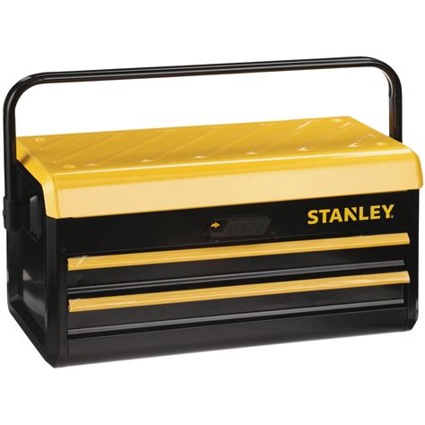 stanley 19 metal tool box w two auto-slide drawers stst19502|STANLEY STST19502 .